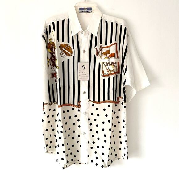 Vintage Meyba Rare NWTs Polo Pony Horse Black White